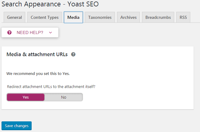 Search Appearance Media Yoast