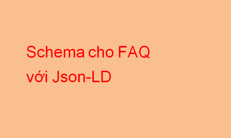 Cấu trúc Schema với Json